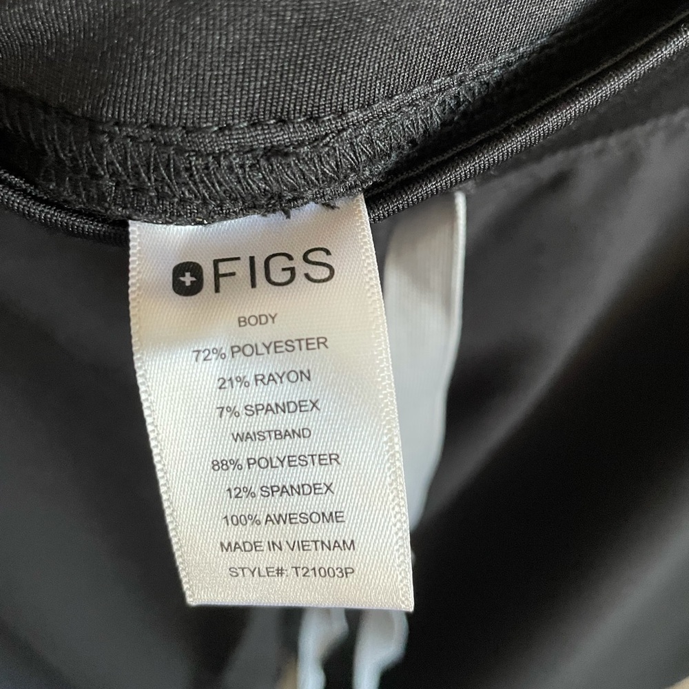 Fogs Black Men’s Medium Petite Scrub Pants